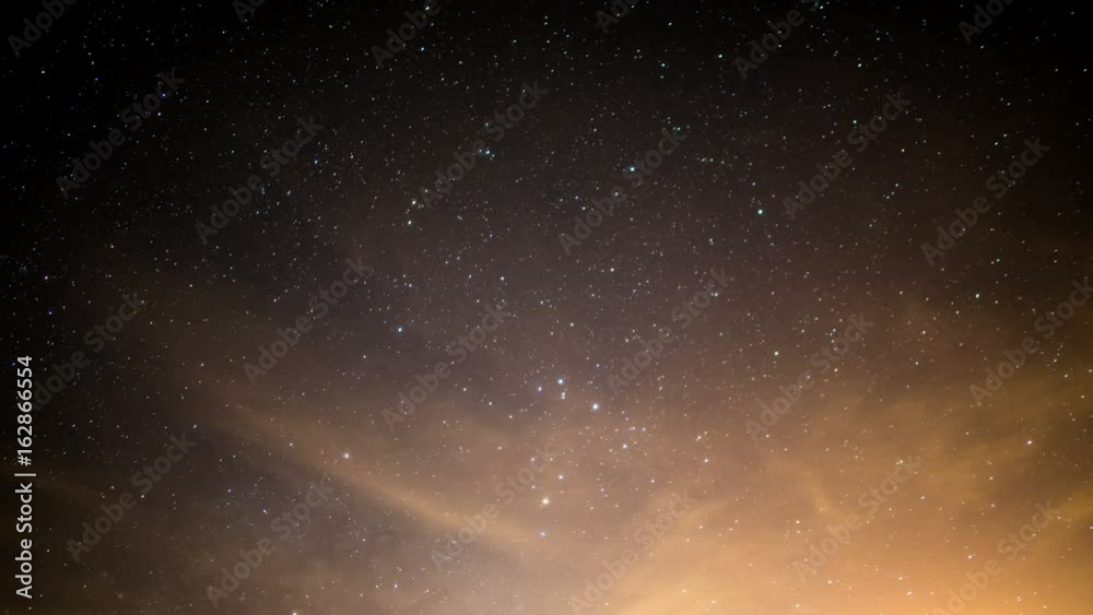 Milky Way Galaxy in Spring Season Sky Time Lapse of Stars and Meteors Milky Way Galaxy in Spring Season Sky Time Lapse of Stars and Meteors