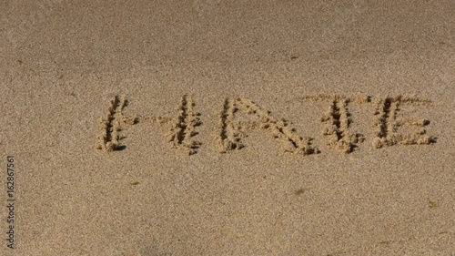 Symbolism for dissolving or eliminating hatred.  The word 