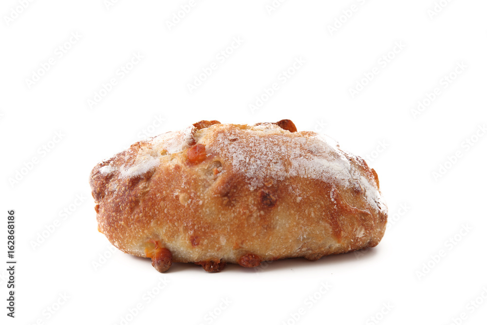 フランスのパン チーズ入り バゲット 白背景