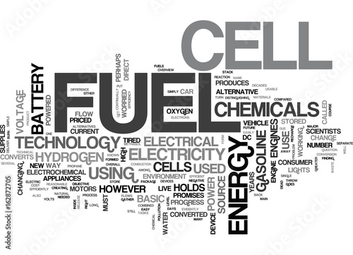 A BASIC OVERVIEW OF FUEL CELL TECHNOLOGY TEXT WORD CLOUD CONCEPT