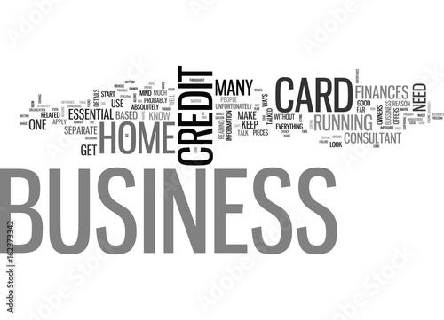 A BUSINESS CREDIT CARD IS ESSENTIAL TEXT WORD CLOUD CONCEPT