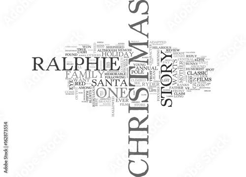 A CHRISTMAS STORY DVD REVIEW TEXT WORD CLOUD CONCEPT