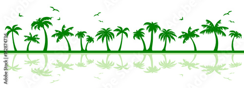 Silhouette Palmen