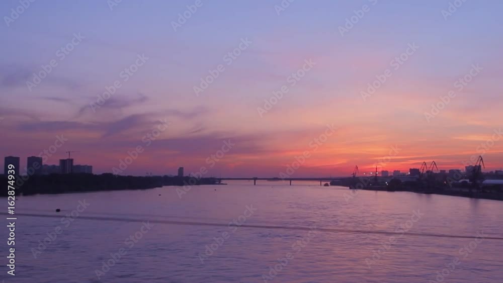 landscape at sunset with views of the river landscape at sunset with views of the river