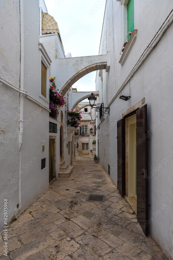 Fototapeta premium Locorotondo (Puglia, Italy) - The gorgeous white town in province of Bari, chosen among the top 10 most beautiful villages in Southern Italy