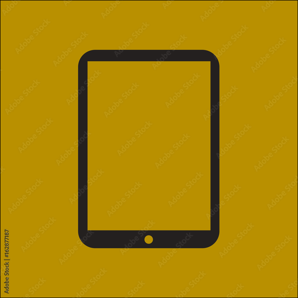 Modern digital tablet PC icon. Flat design icon. Modern digital tablet PC icon. Flat design icon.