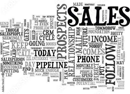 A SALESPERSON S GUIDE TO DIRECT MAIL FOLLOW UP TEXT WORD CLOUD CONCEPT