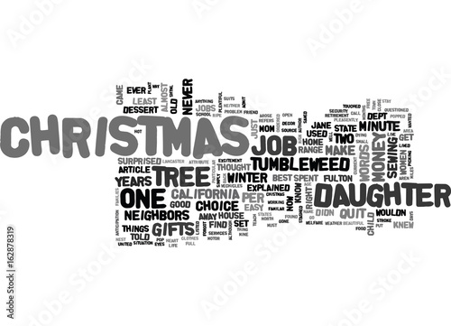A TUMBLEWEED CHRISTMAS TEXT WORD CLOUD CONCEPT