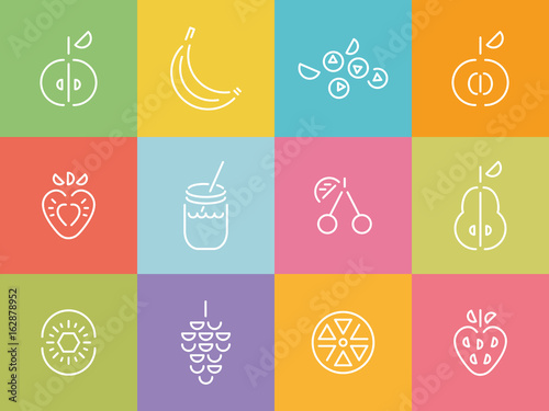 Fruits Set Pictogram
