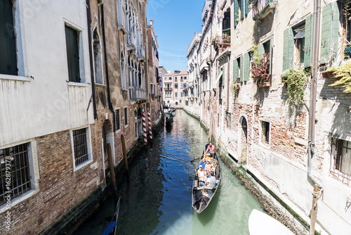 Various views of the tourist city of Venice  Italy