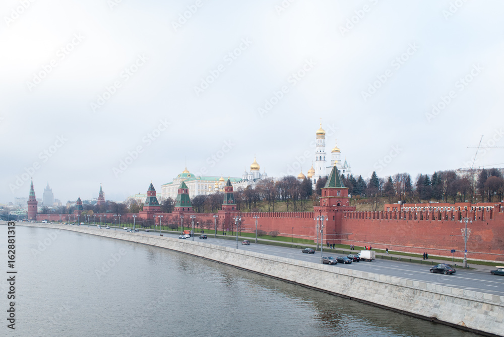 view of the Kremlin, Moscow river