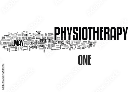 AFTER PHYSIOTHERAPY TEXT WORD CLOUD CONCEPT
