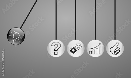 Business - Denkanstoß (Icons in Schwarz)