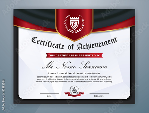 Multipurpose Modern Professional Certificate Template Design for Print. Vector illustration