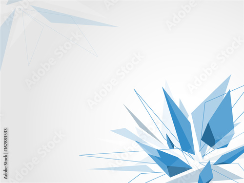 blue crystal background vector