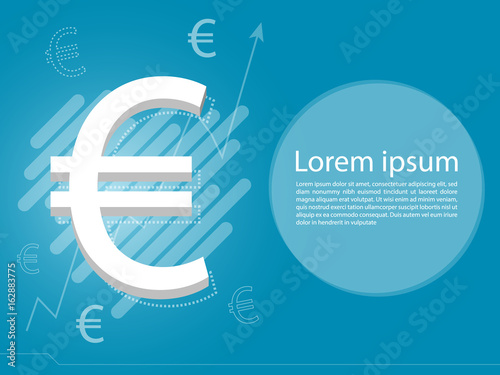 euro money business graph background vector