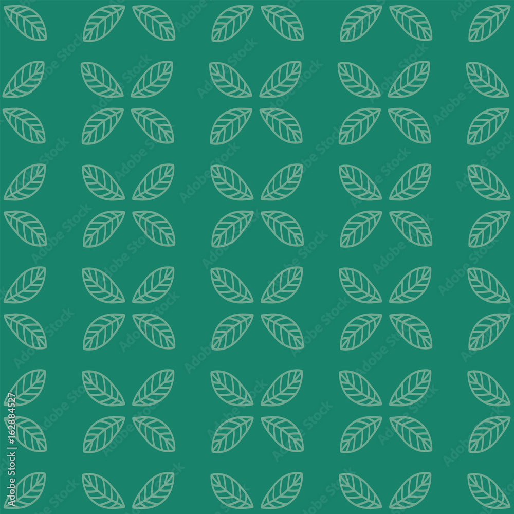 Leaves Pattern. Endless Background Leaves Pattern. Endless Background