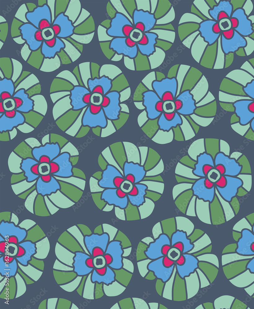 Flower Pattern. Endless Background