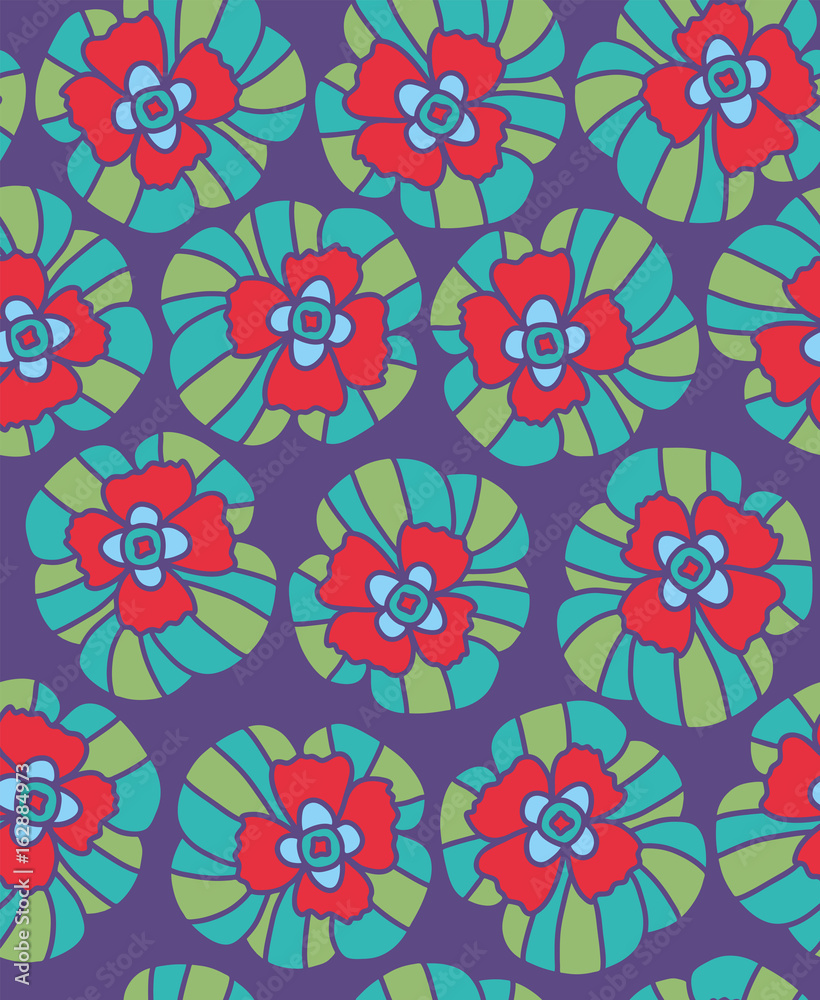 Flower Pattern. Endless Background