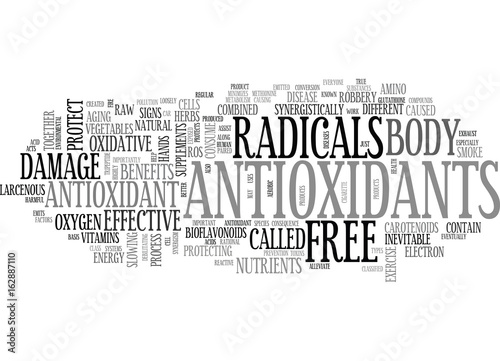ANTIOXIDANT FRUITS TEXT WORD CLOUD CONCEPT