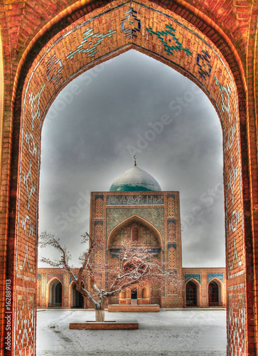 Mosque Kalyan minaret as part of Po-i-Kalyan complex at Bukhara, Uzbekistan