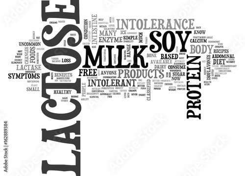 ARE YOU LACTOSE INTOLERANT TEXT WORD CLOUD CONCEPT