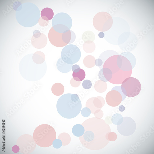 Vector, delicate, abstract background with circles