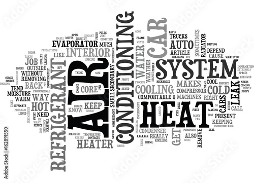 AUTO HVAC TEXT WORD CLOUD CONCEPT