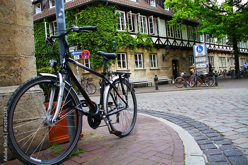 Old city, Germany,street, bike