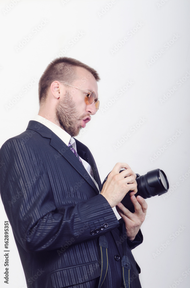 man with camera man with camera
