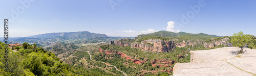 Panorama of Siurana, Catalonia, Spain