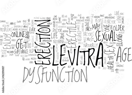 BE EVER YOUTH WITH LEVITRA TEXT WORD CLOUD CONCEPT