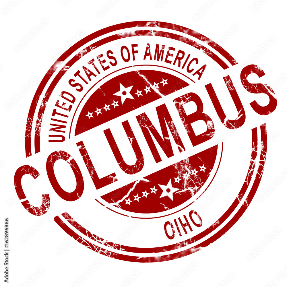 Columbus Ohio stamp with white background Columbus Ohio stamp with white background