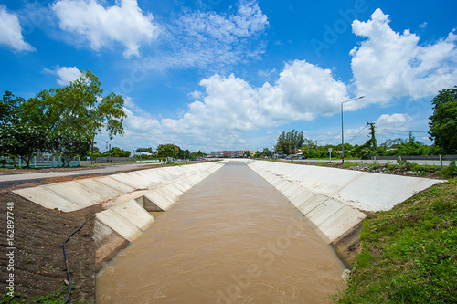 Fototapeta Naklejka Na Ścianę i Meble -  Flood, Thailand, Asia, Lancaster County - Pennsylvania, Dam