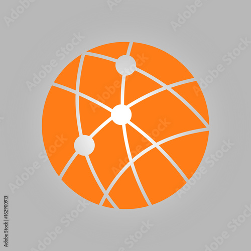Global technology or social network icon sign symbol.