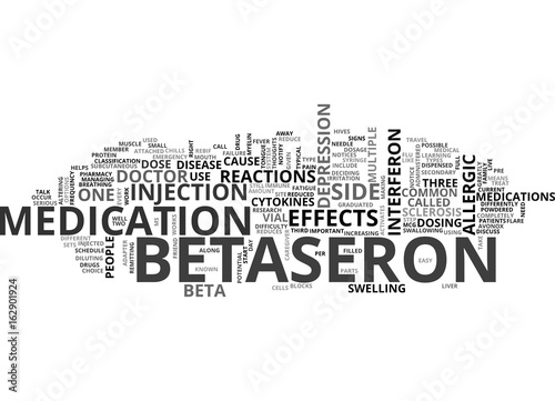 BETASERON TEXT WORD CLOUD CONCEPT