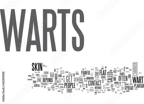 WHAT ARE WARTS TEXT WORD CLOUD CONCEPT