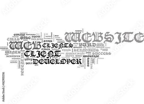 WHAT CLIENTS WANT TEXT WORD CLOUD CONCEPT