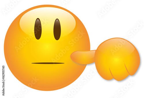 Smiley Mittelmäßig geht so - Vektor
