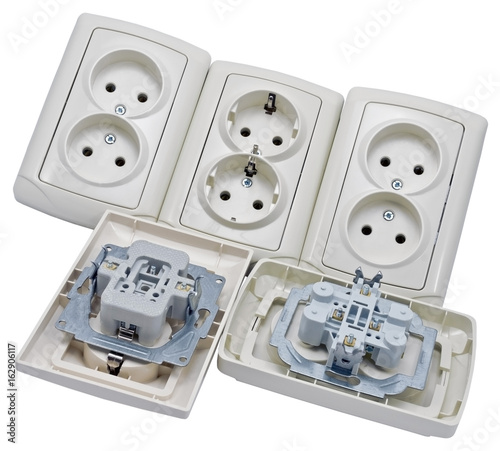 White socket isolated