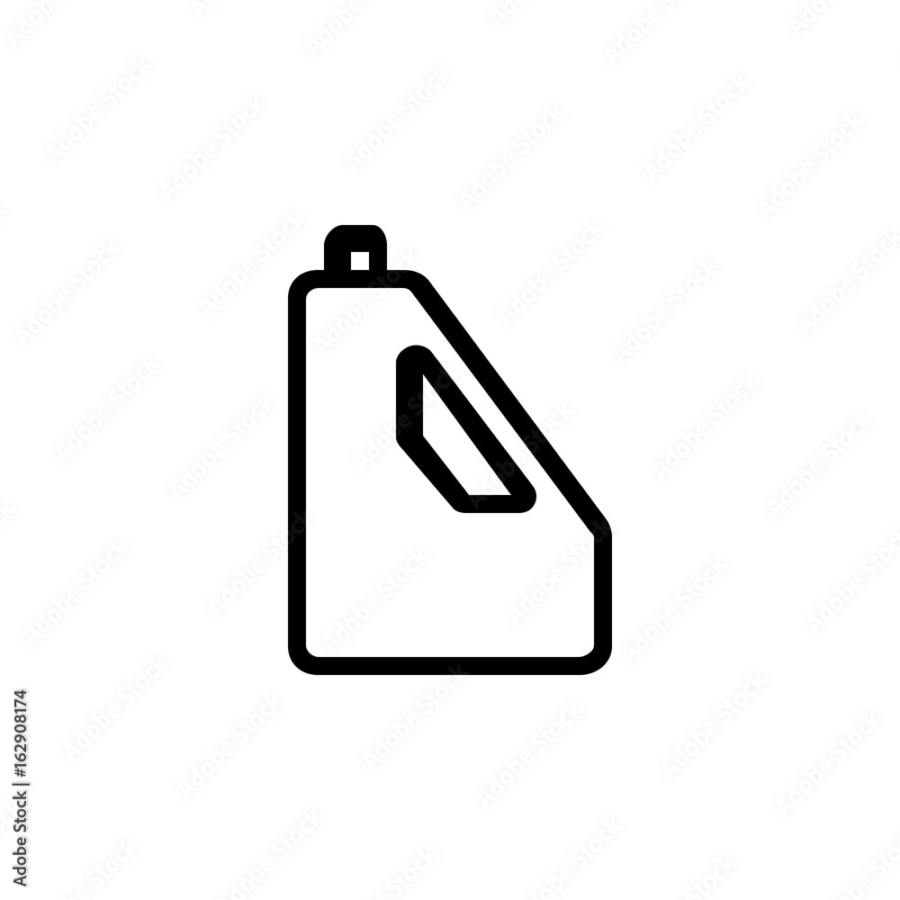 Jerrycan oil. vector icon