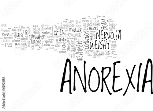 WHAT IS ANOREXIA NERVOSA TEXT WORD CLOUD CONCEPT