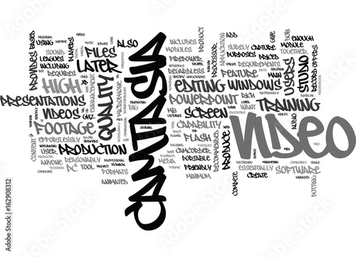 WHAT IS CAMTASIA TEXT WORD CLOUD CONCEPT