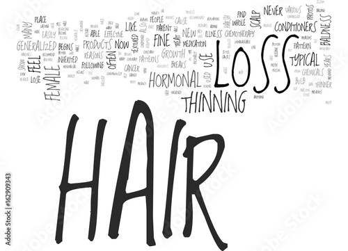 WHAT IS HORMONAL HAIR LOSS CAN IT BE CONTROLLED TEXT WORD CLOUD CONCEPT
