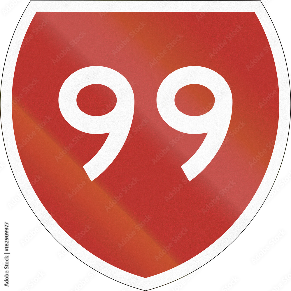 State highway shield with number 99 in New Zealand State highway shield with number 99 in New Zealand