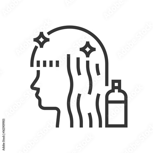 Hair treatment icon