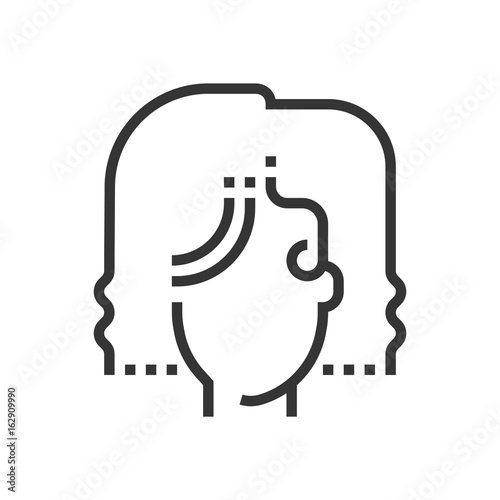 Bridal hair icon
