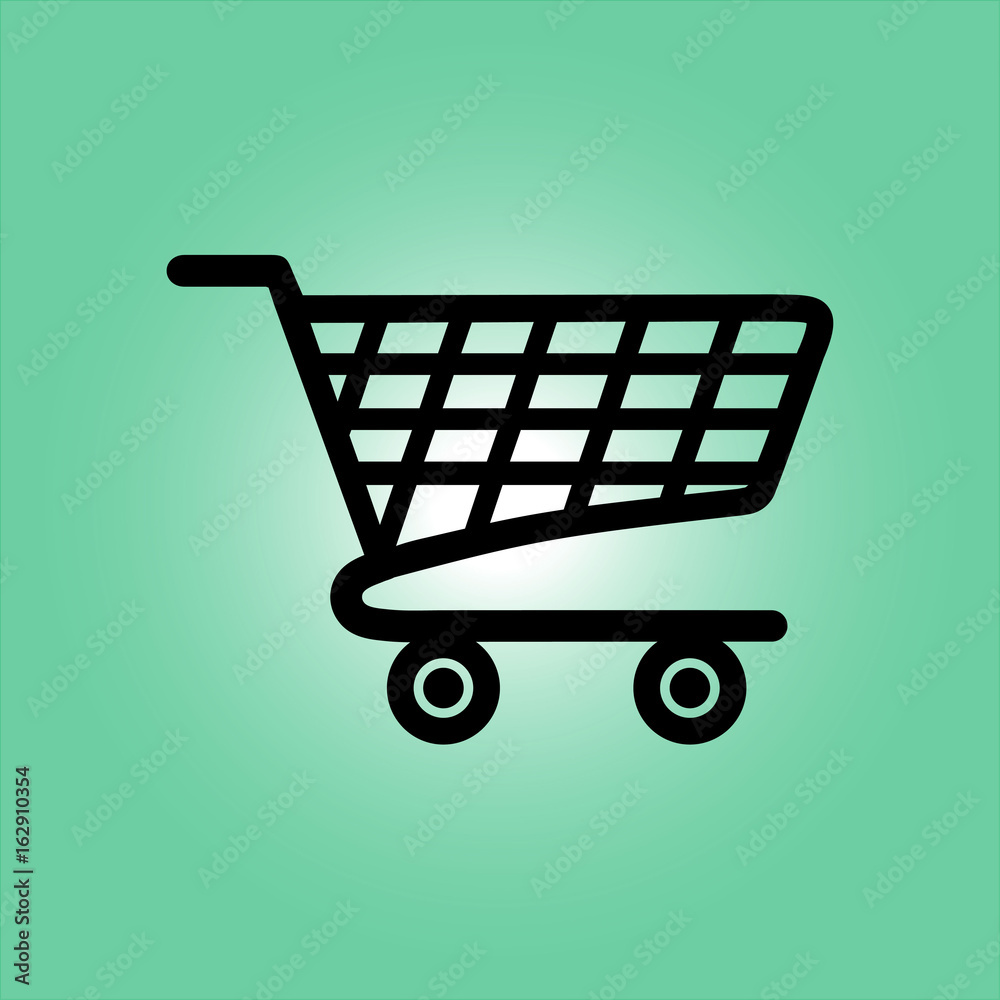Flat icon of shopping chart. Add a product to the cart. Flat icon of shopping chart. Add a product to the cart.