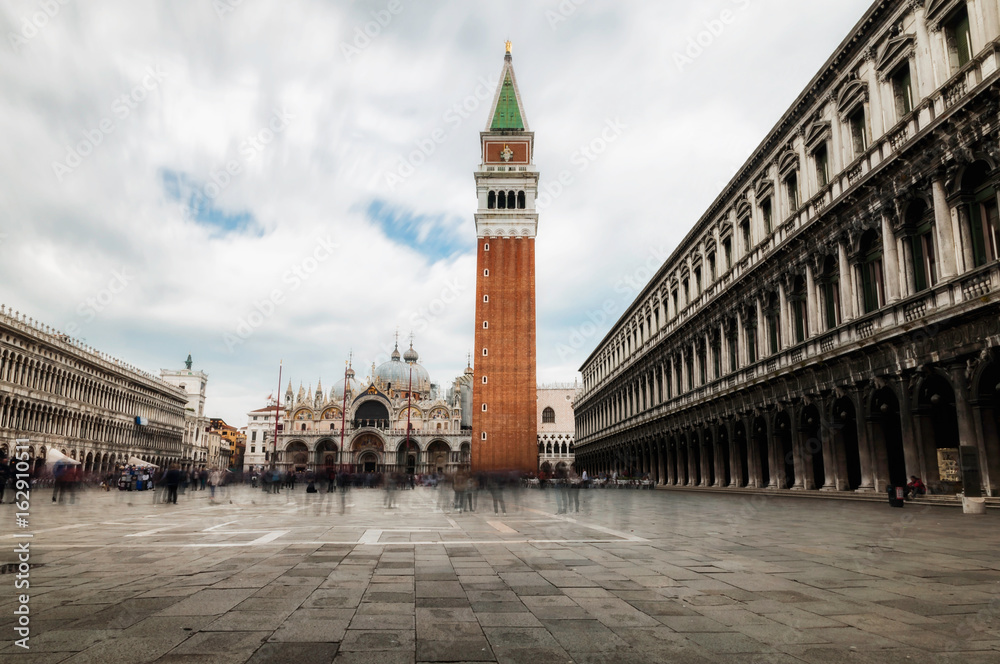 Venice, Saint Mark Square on a cloudy afternoon
