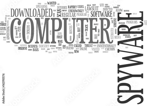 WHAT IS SPYWARE TEXT WORD CLOUD CONCEPT